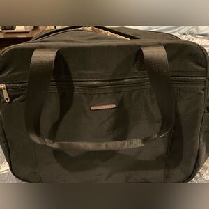 Lily and Drew Lightweight Travel Tote, Black with Gold Accents